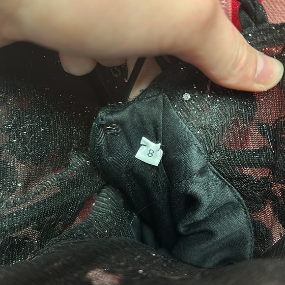 Black Mermaid Style Prom Dress - Picture 5 of 7